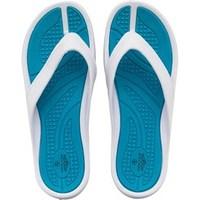 board angels womens eva toe post sandals whiteturquoise