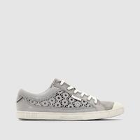 BOOST Low Top Perforated Leather Trainers