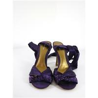 Bourne Size EU 41 (UK 7) purple satin embellished kitten heels