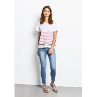 Boxy Striped Slub Tee