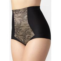 boux avenue high waisted control briefs in black lace