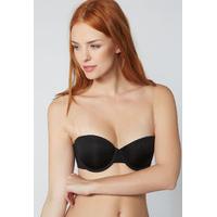 Boux Avenue Microfibre Moulded Strapless Bra in Black