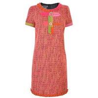 BOUTIQUE MOSCHINO Boucle Knit Jewel Dress