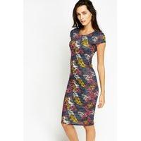 Bodycon Printed Midi Dress