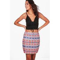 Boutique Evie Embroidered Skirt - multi