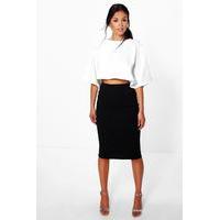Boxy Crop And Midi Skirt Co-Ord - multi