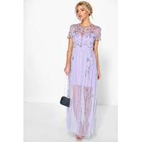 boutique embellished maxi dress lilac