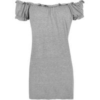 bobbie gypsy boho off shoulder top grey