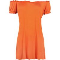 Bobbie Gypsy Boho Off-Shoulder Top - Orange