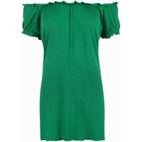 Bobbie Gypsy Boho Off-Shoulder Top - Jade