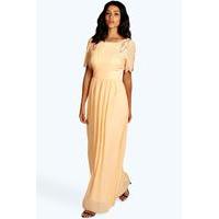 Boutique Embellished Maxi Dress - peach