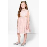 boutique sequin bow tutu dress blush