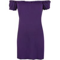 Bobbie Gypsy Boho Off-Shoulder Top - Purple