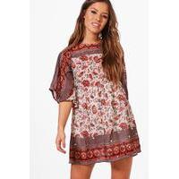 Boutique Charlotte Sequin Printed Mini Dress - multi