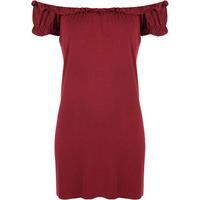 Bobbie Gypsy Boho Off-Shoulder Top - Wine