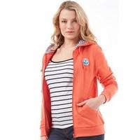 Board Angels Womens Zip Through Fleece Hoody Coral