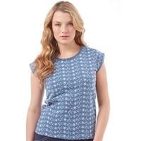 board angels womens embroidered sleeveless top indigo