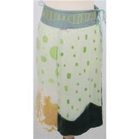 Bottoms, size 10 green patterned skirt