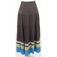 Boden, Size 12 brown skirt with border stripes