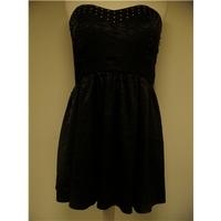 boohoo black prom dress polyester size 14 boohoo size 14 black prom dr ...