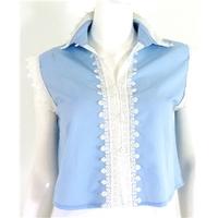 BooHoo Baby Blue Blouse Size 8