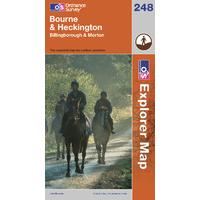 Bourne & Heckington - OS Explorer Active Map Sheet Number 248
