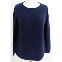 Boden Size 12 High Quality Soft and Luxurious Pure Cashmere Navy Blue Jumper