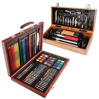bourne and hollins 92 piece art set and deluxe hobby craft tool set