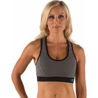 Bodybuilding.com Clothing Women\'s Bryna Bra Medium Charcoal