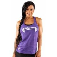 Bodybuilding.com Clothing Women\'s Happy Hour Tank Medium Purple Rush