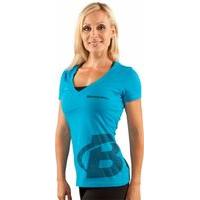 Bodybuilding.com Clothing Women\'s Giant B Deep-V Tee Small Turquoise