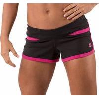 Bodybuilding.com Clothing Women\'s Bootyfull Short XS Black/Fuchsia Rose