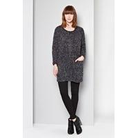 boucle zip through cardigan