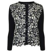 BOUTIQUE MOSCHINO Lace Front Cardigan