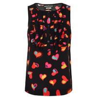 boutique moschino heart print top