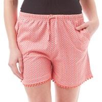 Board Angels Womens AOP Jersey Shorts Coral/Turquoise