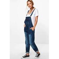 Boyfriend Dungarees - dark blue