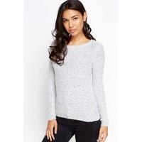 bobble knit round neck jumper