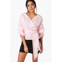 Boutique Striped Tie Belt Extreme - pink