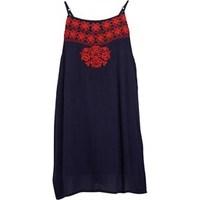 Board Angels Womens Embroidered Cami Top Navy/Coral