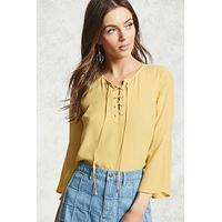 Boxy Lace-Up Top