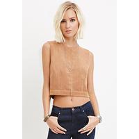 Boxy Faux Suede Top