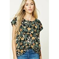 Boxy Floral Print Top