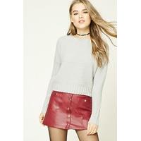 Boxy Ribbed Knit Jumper