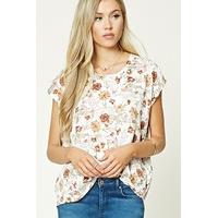 Boxy Floral Print Top