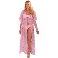 boutique ladies maxi chiffon printed kaftan womens blouse in pink