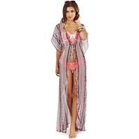 boutique ladies printed maxi kaftan womens blouse in pink