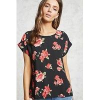 Boxy Floral Print Top