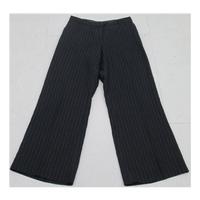 boden w30 blue striped linen trousers