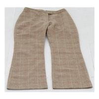 Boden size 12R brown check wool trousers